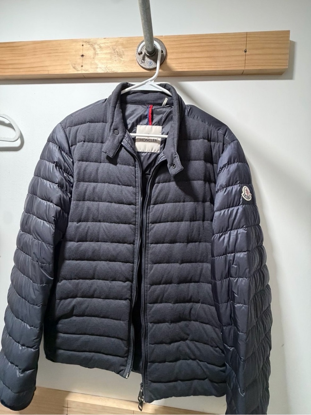 Moncler Men's Navy Blue Quilted Puffer Jacket
